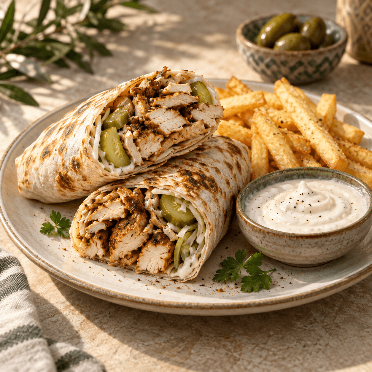 صورة الأطباق